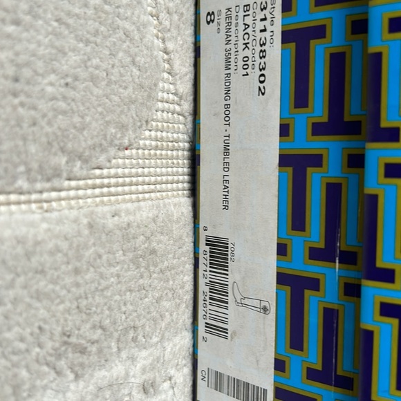 Tory Burch Kiernan 35MM Riding Boot Leather Size 8 - Picture 7 of 10